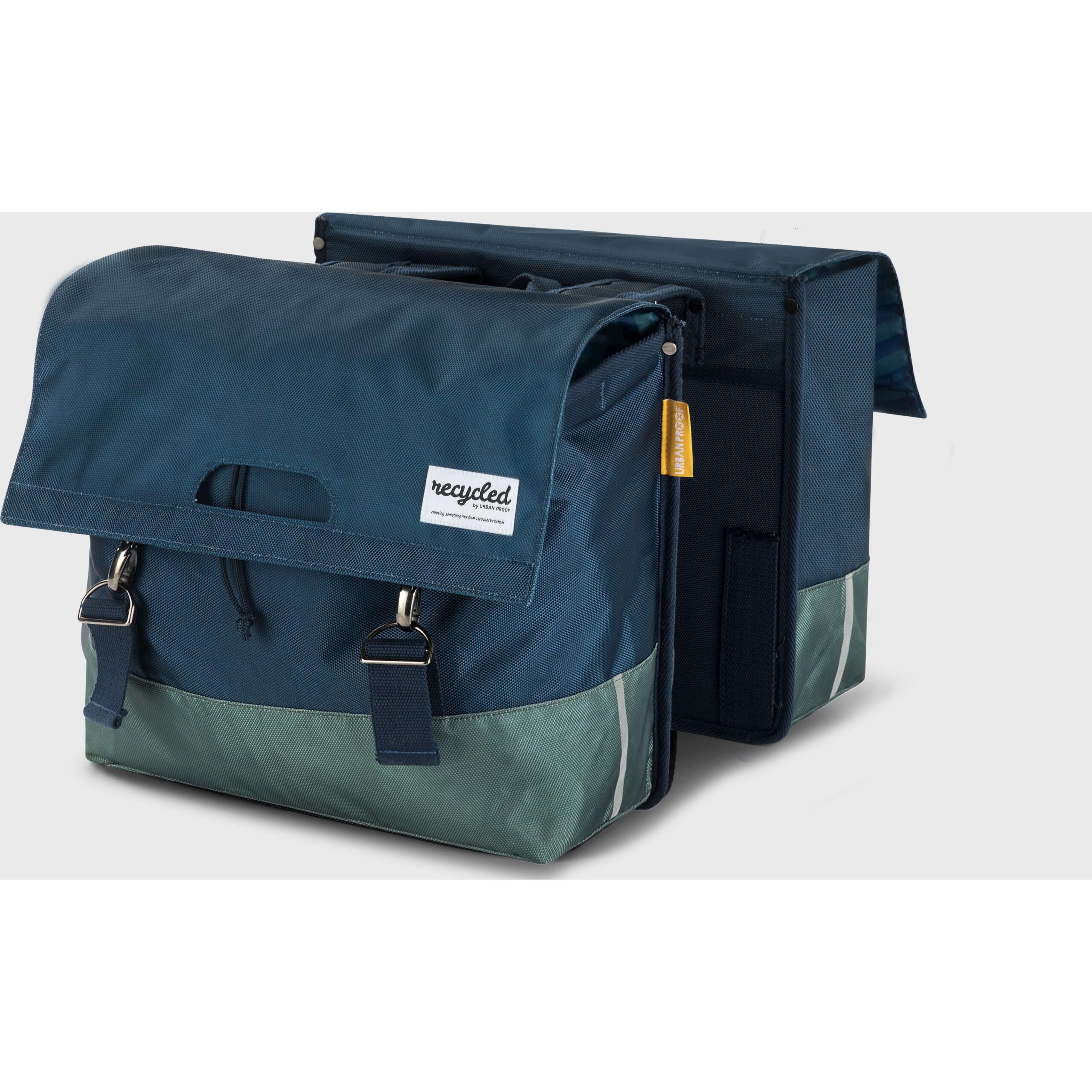 Urban Proof Double Bike Bag 40L Recycled Blue Green