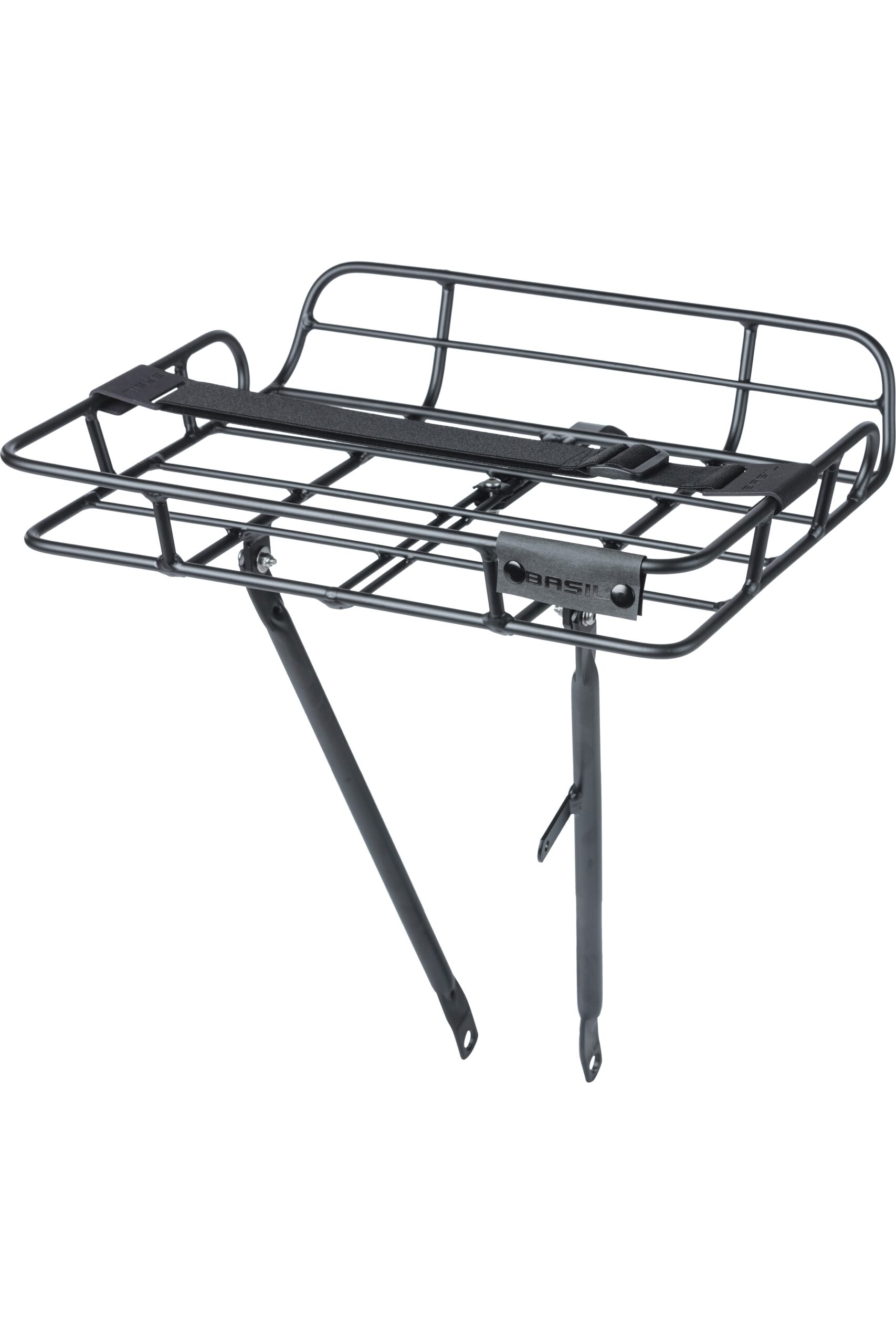 Basil Portland Front Carrier With Edge Matte Black