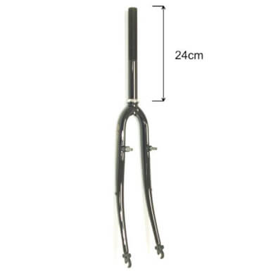 Front Fork 28 1 1/8 Hybrid With Crown Black