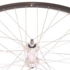 Roland Front Wheel 28 Fixed AS26 Black Zinc Spokes