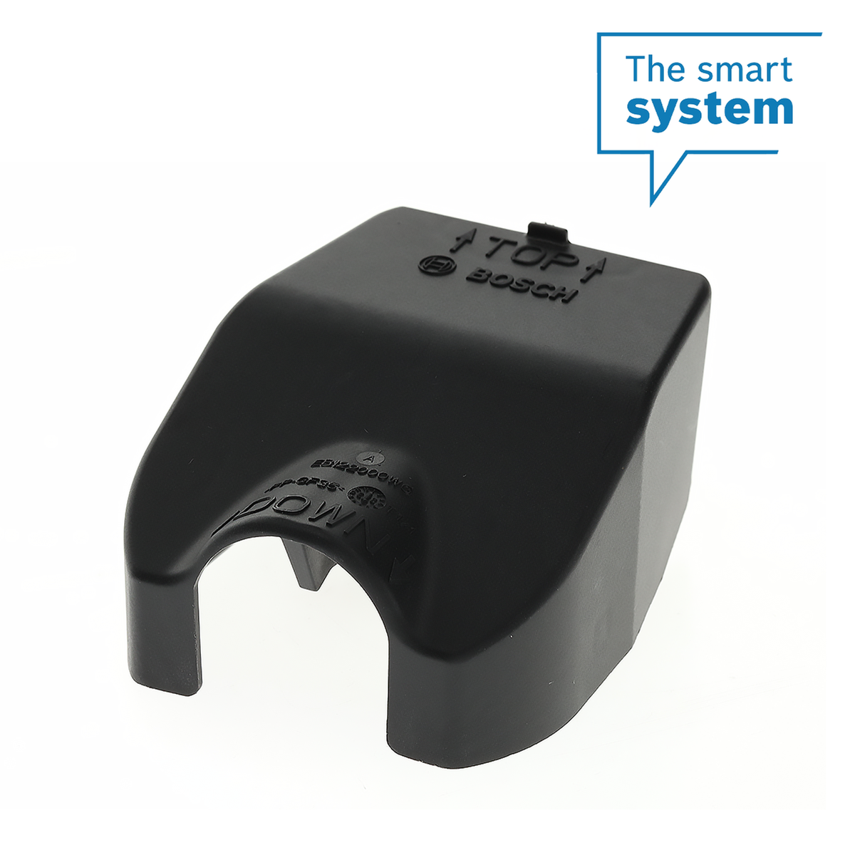 Abdeckkappe Kabelseite, PowerTube (BBP38YY) horizontal, umgekehrter Ausgang nach unten, Schwenkmechanismus