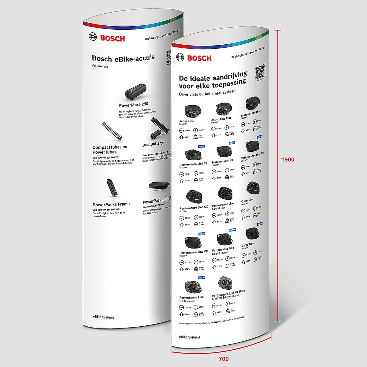 Bosch eBike Ellipse - Antriebseinheit und Batterien NL
