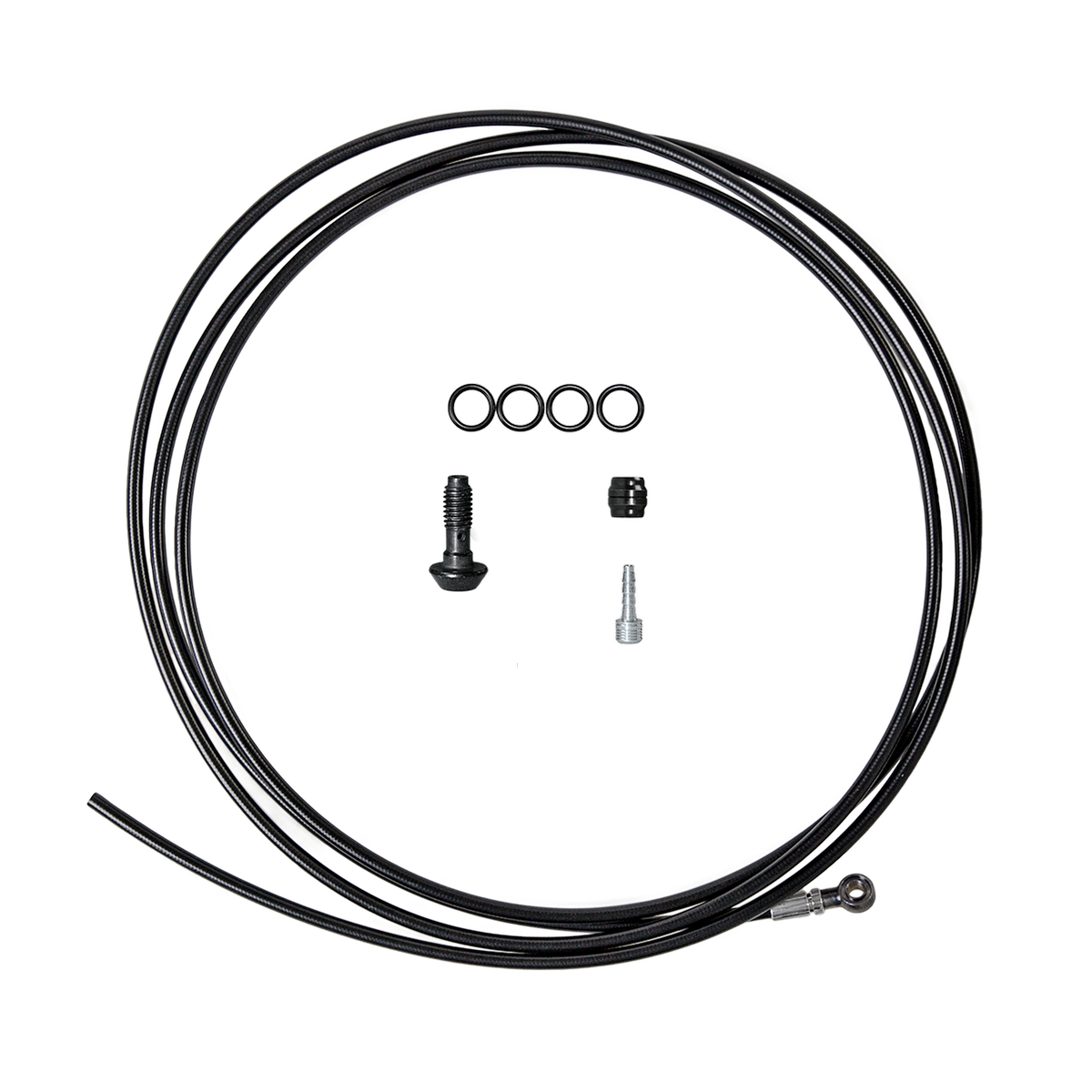 Scheibenbremsschlauch, Banjo - 90°, 2.500 mm